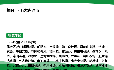 揭阳到五大连池市物流专线_揭阳到五大连池市货运专经价格多少