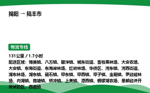 揭阳到禄丰市物流专线_揭阳到禄丰市货运专经价格多少