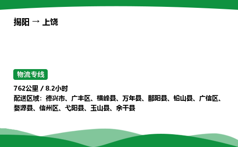 揭阳到上饶广信区物流专线_揭阳到上饶广信区货运专经价格多少